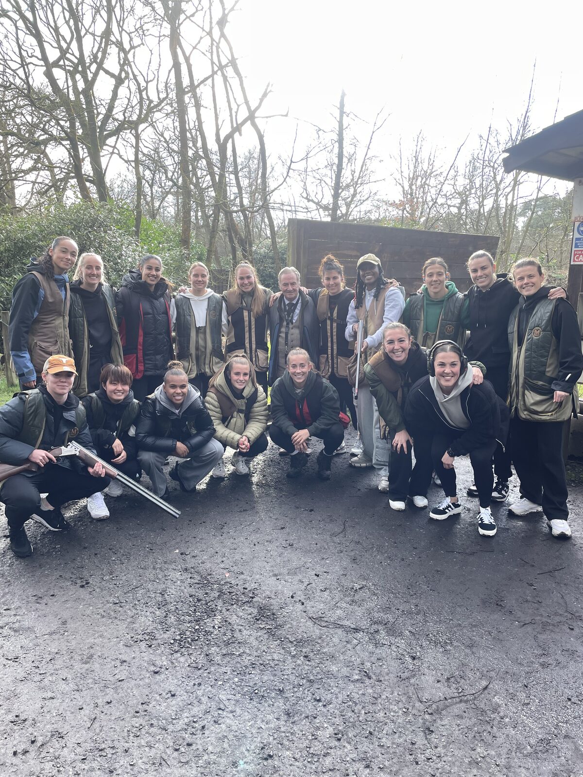 Team day group photo with their instructor